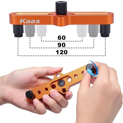 Pro Grade Self Centering Dowel Jig Kit For Woodworking With Center Finder, Ultra Precise Drill Guide For Straight Holes