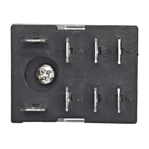 Bottom view of Pack Of 2 Dope General Purpose Power Relay with DPDT Contacts 10A Load 24VAC Coil showing connection pins.