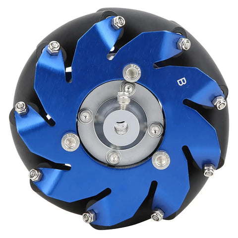 4 Inch Mecanum Wheel Left Aluminum Core With Durable TPU Rubber Rollers For Industrial Robots Rock Solid And Built To Last