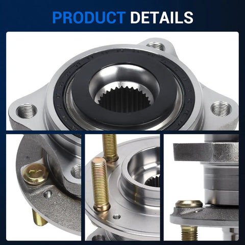 Wheel Hub And Bearing Assembly 513266 Replacement For Kia Sorento Hyundai Santa Fe Veracruz Front Or Rear Axle Non ABS 5 Lug