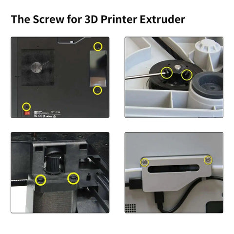 3D Printer Screw Assortment Kit For X1 X1C X1E P1P P1S AMS With 10X ST3-4.5 And 20X M3-6 Screws Replacement Hardware labeled