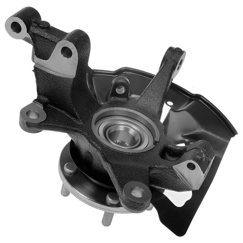 Fwd Front Steering Knuckles With Hubs And Rear Wheel Hub Bearings Set For 2007 To 2012 Mazda CX 7 Replacement front knuckle