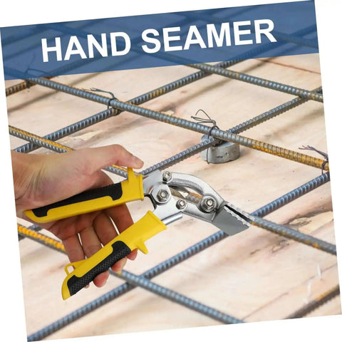 Heavy Duty Hand Seamer Tool For Metal Plate Folding And Seam Bending Ergonomic Over Molded Non Slip Handle Pro Grade All Steel Construction