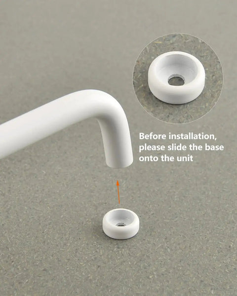Five Pack White Modern Cabinet Pulls Drawer Handles With Three And Three Quarters Inch Hole Centers 96mm installation