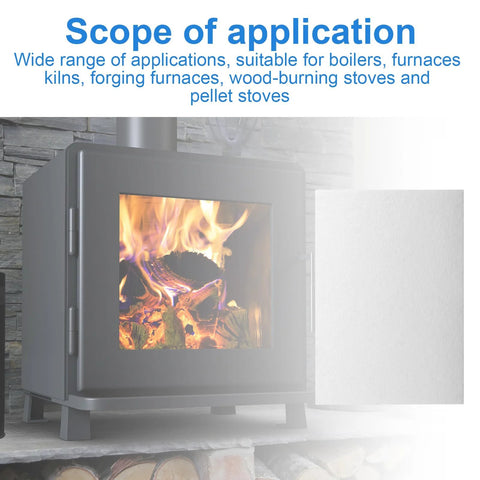 High-temperature gasket paper sheet, ceramic fiber, 1/8 in thick, 7x10 in, 6-pack for wood and pellet stoves