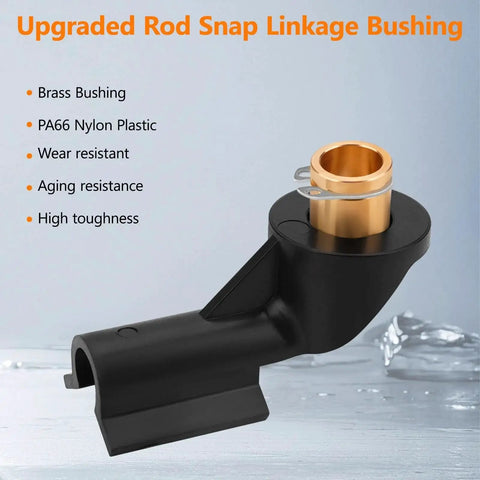 2Pcs Upgraded Brass ATV Gear Shifter Rod Snap Linkage Bushing For Polaris Sportsman with PA66 Nylon Body and Brass Bushings