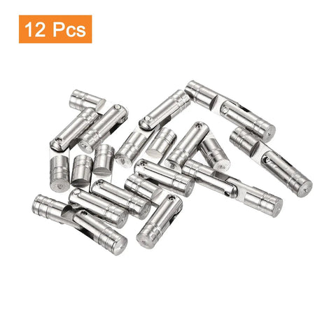 Hidden Brass Barrel Hinges 12 Pack For DIY Keepsake Boxes And Cabinet Doors 25x5mm Concealed Folding Cylindrical Hinges