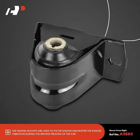 Front Left And Right Engine Motor Mount Kit For Jeep Wrangler TJ 1997 To 2006 Fits 2.4L 2.5L And 4.0L V6 Replaces 52019276AB 52019276AC