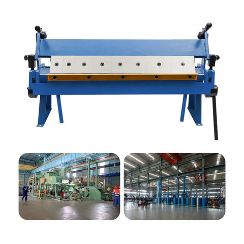 Heavy Duty 24 Inch Box And Pan Brake Built Tough With Three Removable Fingers 2 Inch 3 Inch 4 Inch displayed in workshop