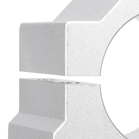 Close-up of a 45mm Aluminum Spindle Clamp Motor Bracket Holder For CNC Machines And Routers, showcasing its fine workmanship.