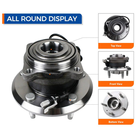 Rear Wheel Hub And Bearing Assembly 512358 For 2007 2009 Pontiac Torrent, 2012 2015 Chevy Captiva Sport with ABS, 5 Lug Display