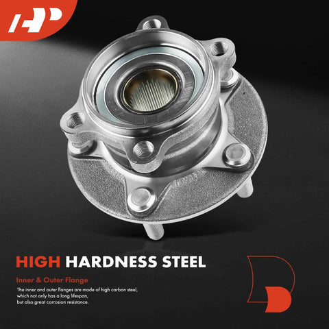 Rear Wheel Bearing And Hub Assembly For Mazda CX-5 2013-2023 AWD 5 Lug OEM-Grade in steel, showcasing high hardness construction.