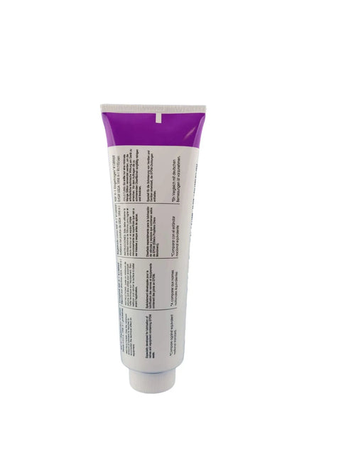 Back view of Pro Grade Food Grade Silicone Grease For Sanitary Equipment And Machine Lubrication, 4 oz tube with label details visible.
