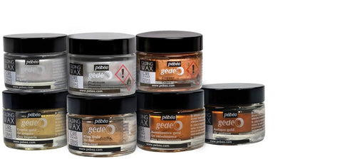 Gilding Wax King Gold Metallic Paste For Furniture, Plaster, Glass, Metal And Paper jars with various shades