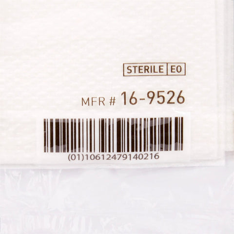 Sterile EO label on specimen container packaging with MFR #16-9526 and barcode