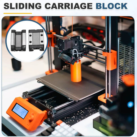 3D printer setup featuring MGN9C Linear Bearing Carriage Block With Mini Guide And Wrench For 9mm Linear Motion Slide Rail Guide