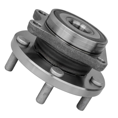 Angle view of Beefed Up Front Wheel Bearing Hub Assembly For Subaru With 5 Lug And ABS Encoder Fits Impreza 2004 2014