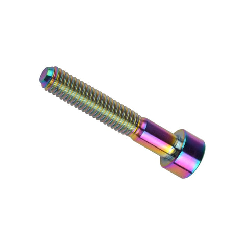 Titanium M6x40mm Hex Socket Bolts Pack Of 4 Rainbow Finish 6Al4V Grade 5 DIN912 Titanium Alloy M6 Thread 40mm with 5mm Hex Head for RC Models