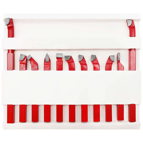 11 Piece Carbide Tip Cutter Bit Set For Metal Lathe Tooling And CNC Lathe Projects, Durable YT5 Carbide Blades With 45 Steel Handles