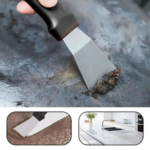 Stainless Steel 3D Printer Scraper Tool With Large Head For Resin Removal and Model Stripping used on surface