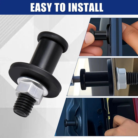 Tailgate Striker Bolt Kit With Nuts For GM Avalanche Sierra Escalade 2002-2013, close-up and installation views