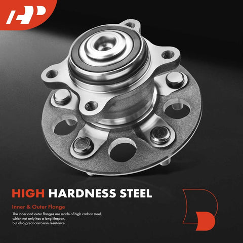 Two Pack Rear Wheel Bearing And Hub Assembly 5 Lug Fit For Honda Civic 2006 To 2012 Hybrid Models displayed front view