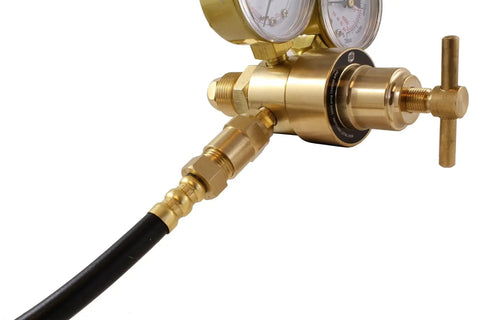 Industrial Argon Regulator And Flowmeter For MIG And TIG Welders With 0 To 400 PSI Inlet And Dual Gauges For Argon And CO2 by SÜA