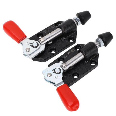 Two Pack Push Pull Toggle Clamp Set, Adjustable 20mm Quick Release Clamp For Woodworking Jigs And Fixtures, Pocket Hole Jigs, Welding And CNC