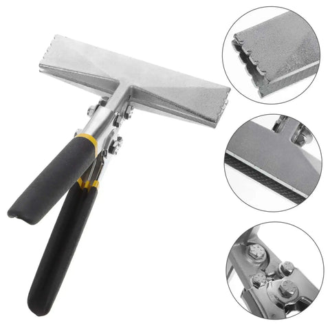 Metal Seaming Pliers And Manual Metal Bender For Flat Bars Seaming Tool Heat Treated Chrome Vanadium Steel in close-up view