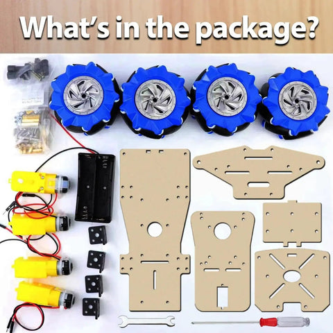 4WD Mecanum Wheel Smart Car Chassis Kit For Arduino R3 R4 Leonardo And Raspberry Pi Projects With TT Motors DIY Robot Base parts
