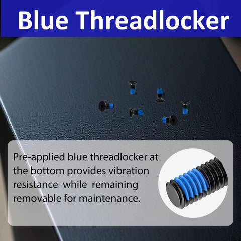 Heavy Duty Battery Tray Screw Kit For Red Dot Sights With Installation Tools, 10.9 Grade Carbon Steel Screws With Threadlocker