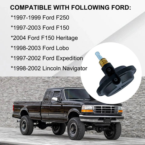 Heavy-Duty 4WD Vacuum Actuator Replacement For Ford F150 F250 Expedition Lincoln Navigator 1997-2004 shown with Ford truck