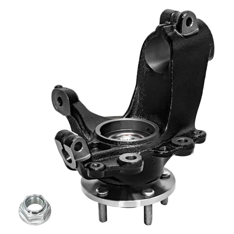2.0L Front Steering Knuckles Kit for 2012-2018 Ford Focus, Driver Side Knuckle With Wheel Hub Bearings Assembly