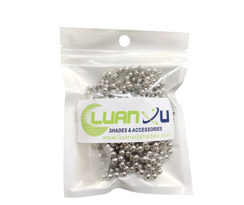 4.5 Millimeter Stainless Steel Bead Chain For Blinds And Shades With Five Connectors 3 Meters Long Replacement Chain in packaging