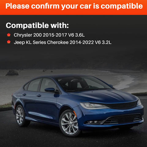 Drop-In 160 Amp Alternator Replacement For 2015-2017 Chrysler 200 3.6L And 2014-2022 Jeep Cherokee V6 3.2L compatibility check