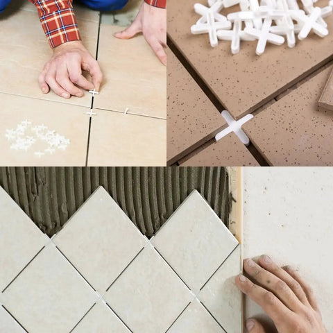 1200 Pcs Cross Shape Tile Spacers 1mm Gap For Ceramic Tile Installation White Durable PP Plastic Tiling Tools For Precise Grout Lines