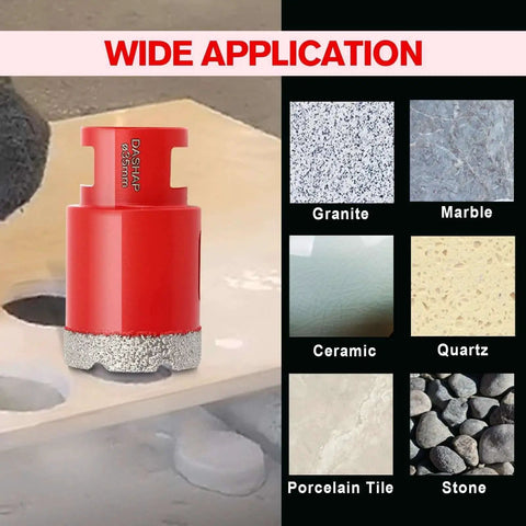 Diamond Hole Saw Kit 14 Piece Tile Drill Bit Set For Ceramic Porcelain And Granite Includes Diameters 6mm 8mm 19mm 25mm