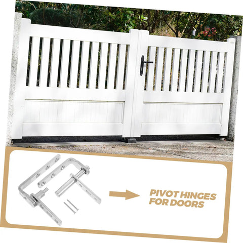 Heavy Duty Stainless Steel Pivot Hinge Set For Saloon Doors with Auto Close Function Concealed Design For Hidden Bookcase Doors Dual Mount
