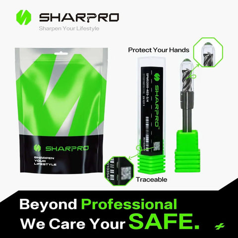 Three Quarters Inch Shank Carbide Square End Mill For CNC Machining with protective packaging and branding