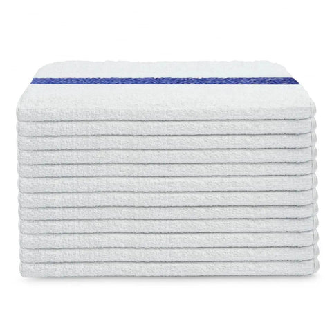 White Cotton Blend Shop Towels 60 Pack Bulk 22x44 Inches B Grade Cleaning Rags For Auto Industrial And Commercial Use Absorbent Terry Towels Box Built Tough For Spills And Wipes In Busy Shops And Garages
