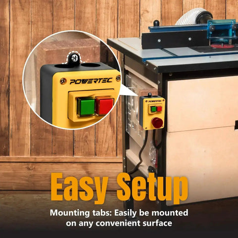 Magnetic Safety Switch With Emergency Stop For Table Saws Routers Drill Presses And Band Saws 120V 18A Magnetic Switch Box