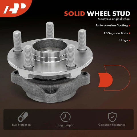 Front Wheel Bearing And Hub Assembly For Subaru Outback And Legacy 2005 2014 Without ABS 5 Lug Compatible Front Hub