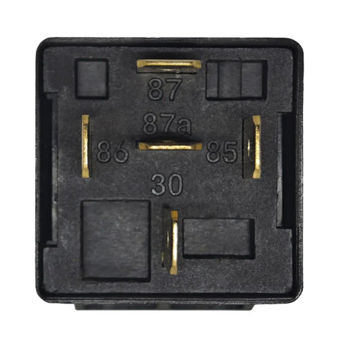 Close-up of Go-To 12V DC SPDT Automotive Power Relay With 30A Switching Capacity, Mini ISO 5Pin Socket Terminal