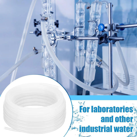 Nuanchu 100ft polyethylene tubing, 1/4 in OD, white translucent hose for water and beverages