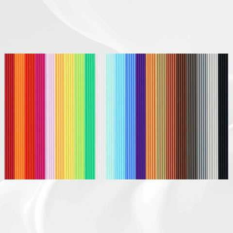 22 Color PCL Filament Refill For Start Plus 3D Pen, Low-Temp PCL Filament, colorful 15cm strands, 110 total, great for kids and makers