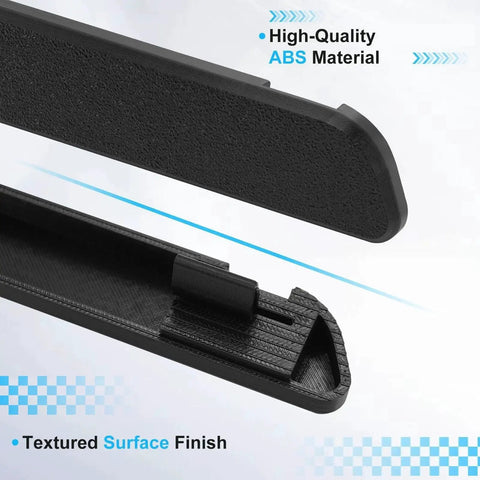 Close-up of Dash Panel Trim Bezel Inserts 2pc For Ford F150 F250 F350 Bronco 1992 To 1997, showing textured ABS material finish.