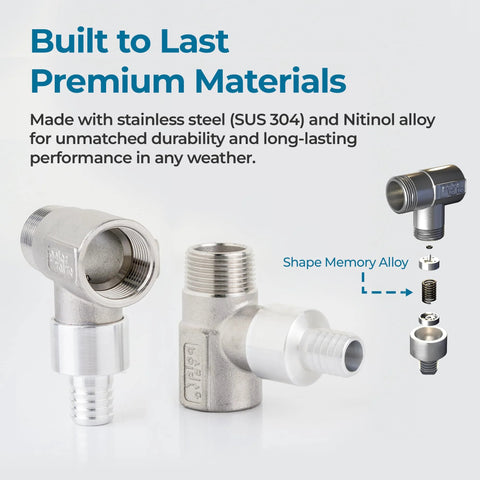 Polar Valve T-Type freeze-proof valve, stainless steel 3/4 in NPT, 2 units, by Amazon