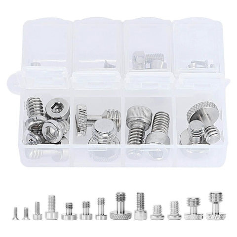 Camera Screw Set AAK2326 26 Pcs For Accessories With Socket Cap Slotted And Phillips Screws in compartment box