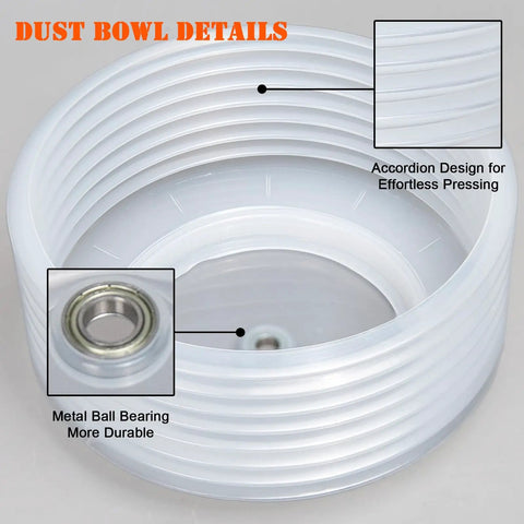 Dust bowl catcher details for Bi-Metal Six And A Quarter Inch Hole Saw Kit With Dust Bowl Catcher For Recessed Lighting Pro Grade By VIKITON