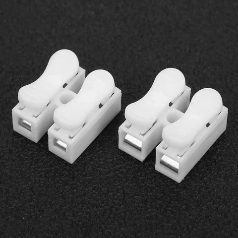 Easy Hookup Connector Cable Clamp For Two And Three Terminal Setups With Flame Retardant Spring Steel And Clear L And N Markings